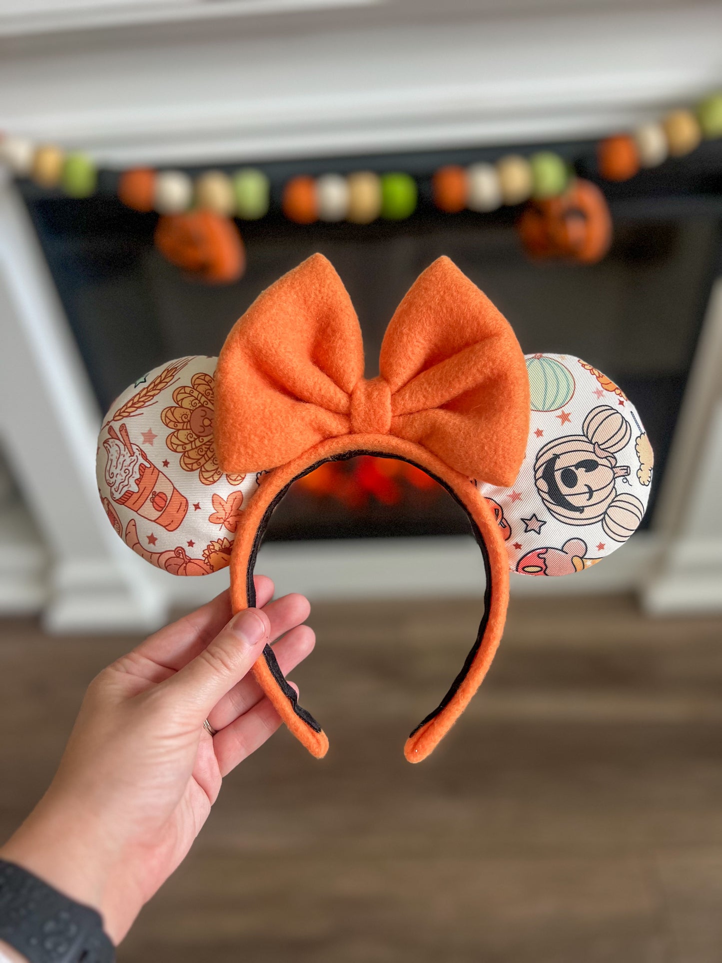 Fall on Mainstreet Ears (you can choose what’s on them, please read description)