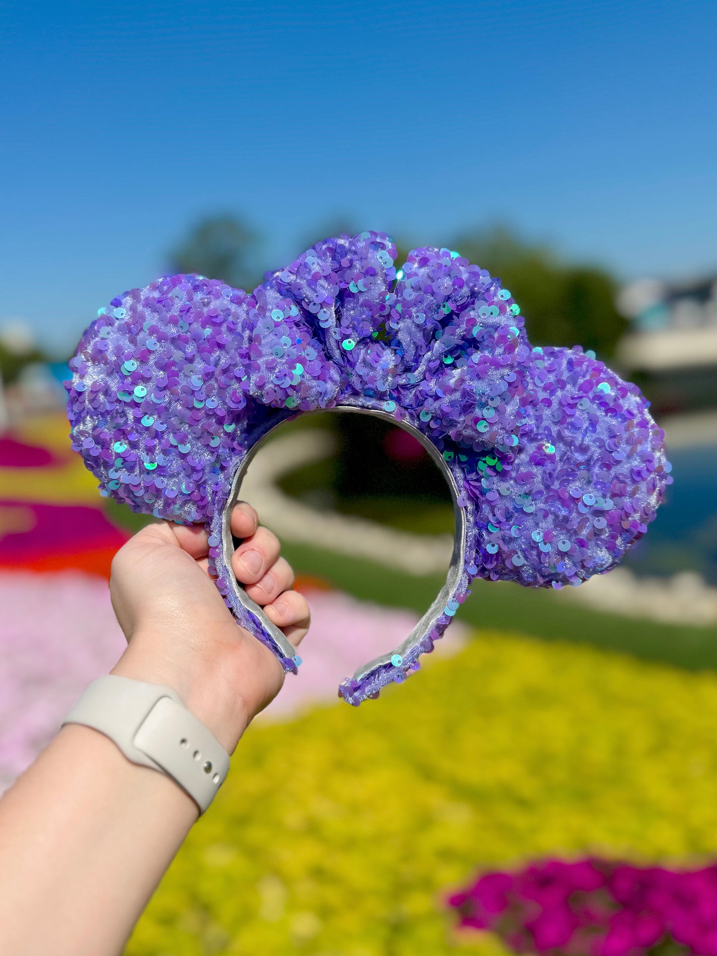 Lavender Iridescent Pixie Ears