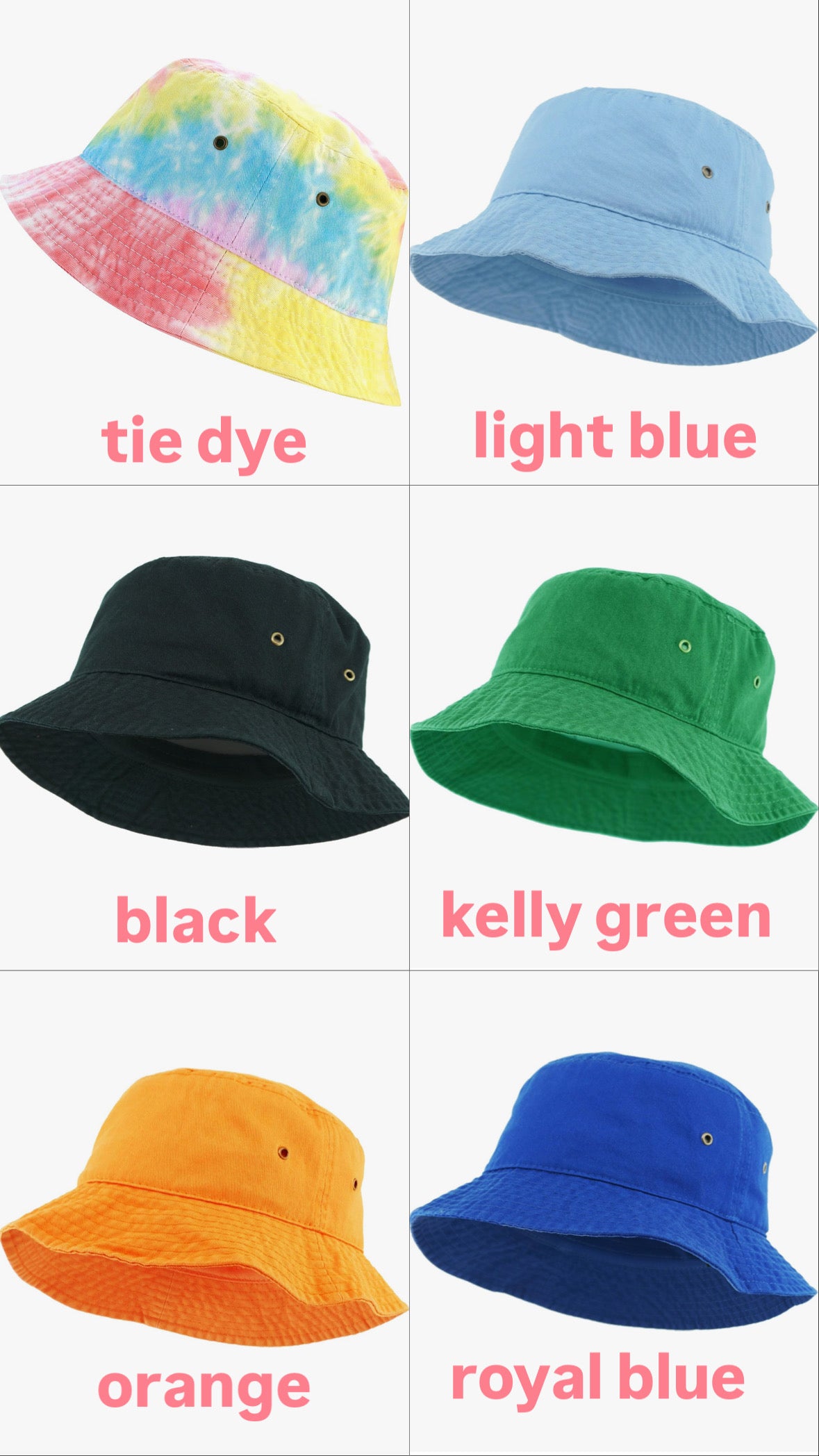 Bucket Hat Mouse Ears! (more colors available)