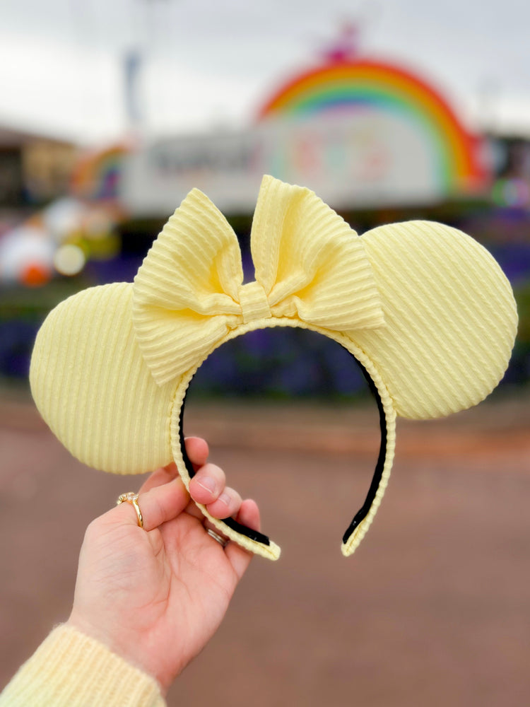 Pastel Yellow Ribbed Ears (Limited Edition)