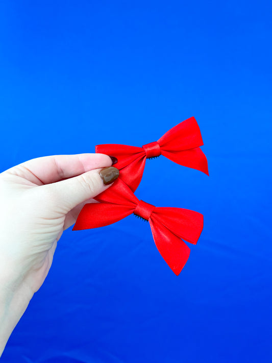 Additional Set of Red Satin Bows