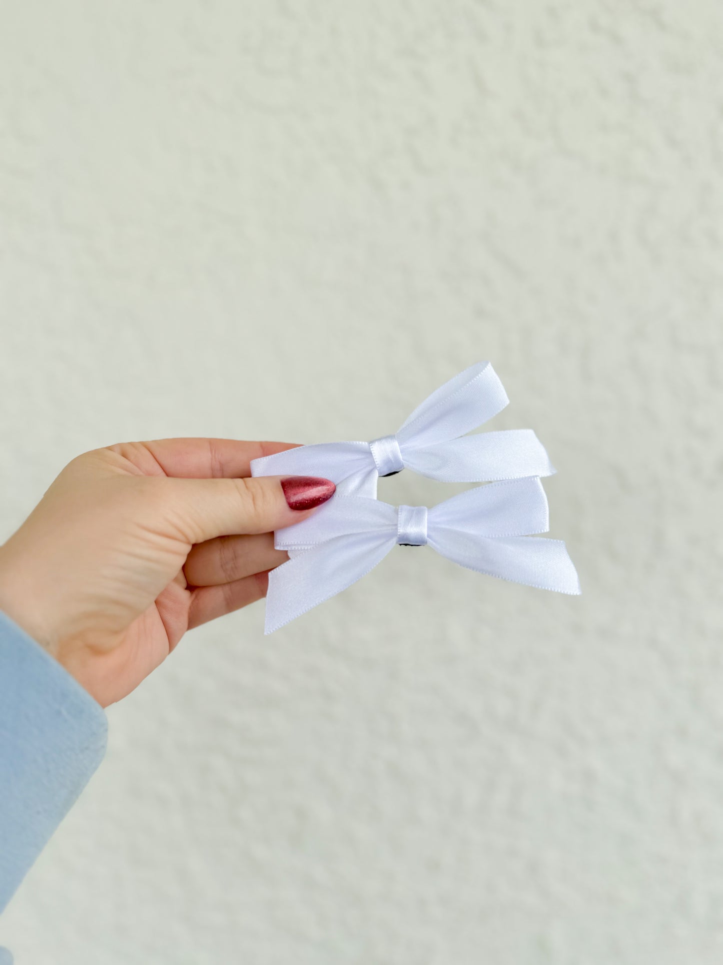 Additional Set of White Satin Bows