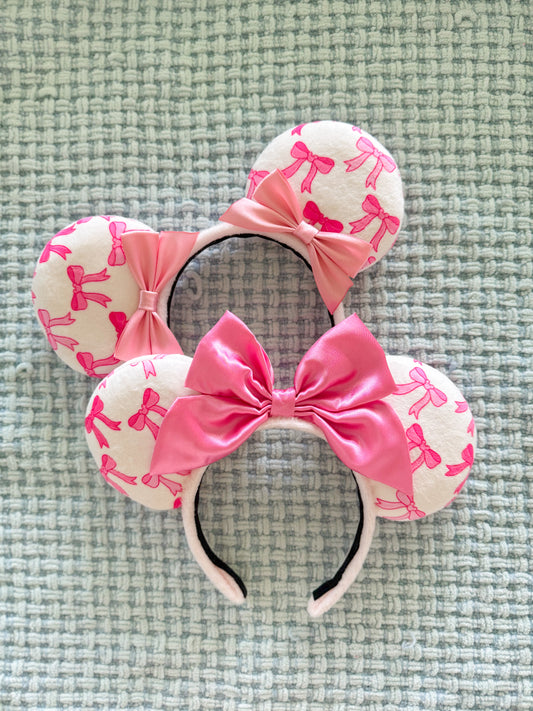 Pink Perfection Ears! (you choose your bow)